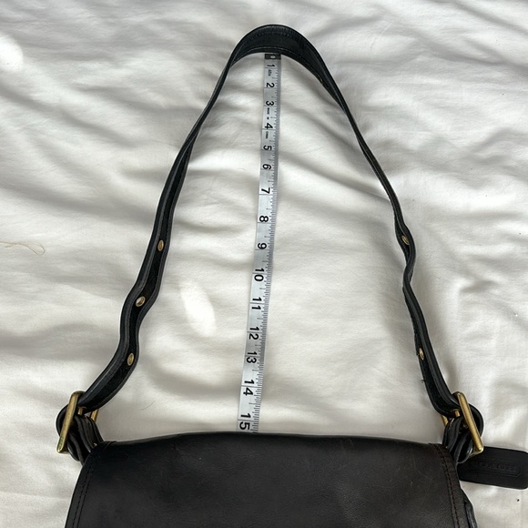 Vintage Coach Stewardess Bag Black Crossbody Messanger Bag - Picture 16 of 16